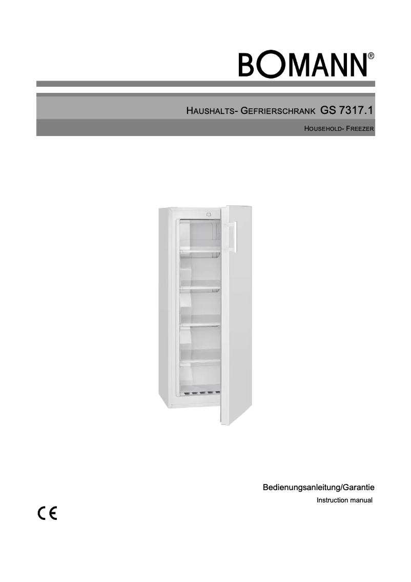 First page image of the manual for GS 7317.1