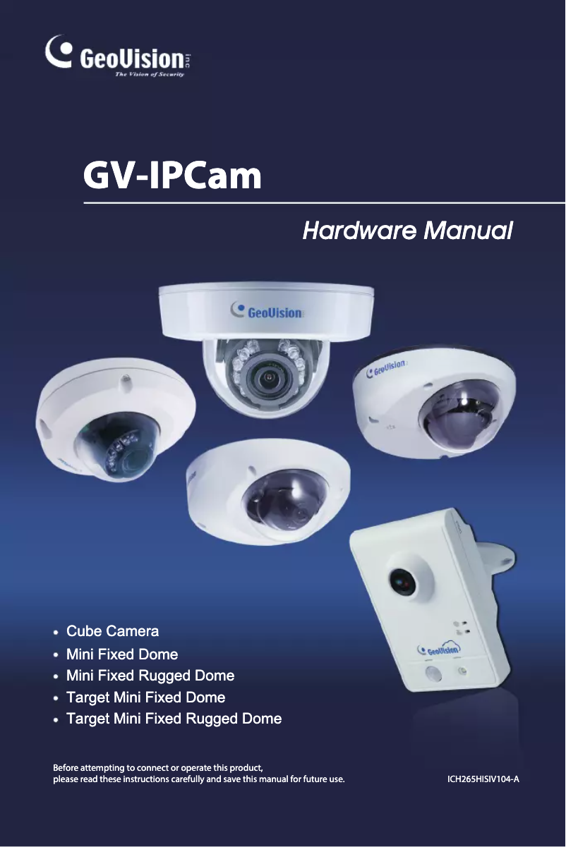 First page image of the manual for GV-MFD1501-1F