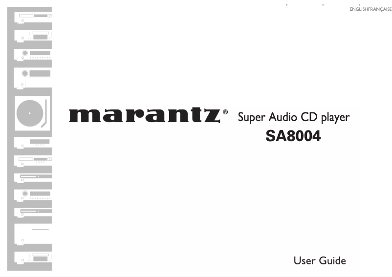 First page image of the manual for SA8004