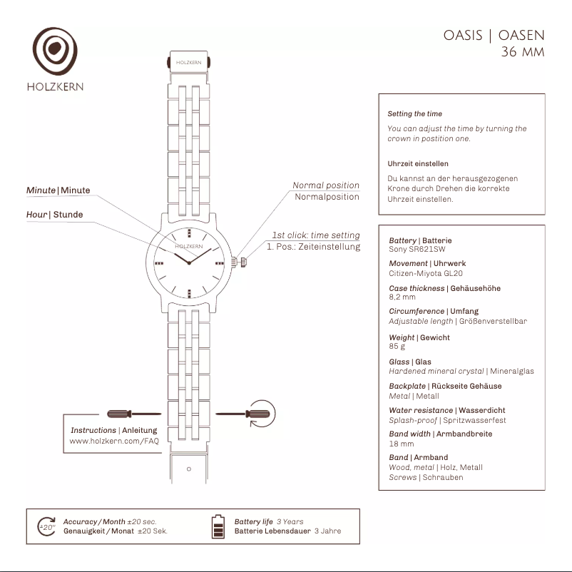 Page 1 of the manual User Manual Holzkern Djado
