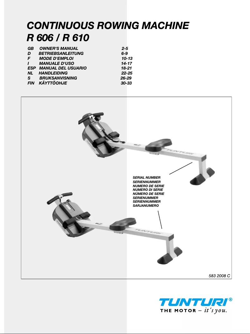 Image de la première page du manuel de l'appareil R606