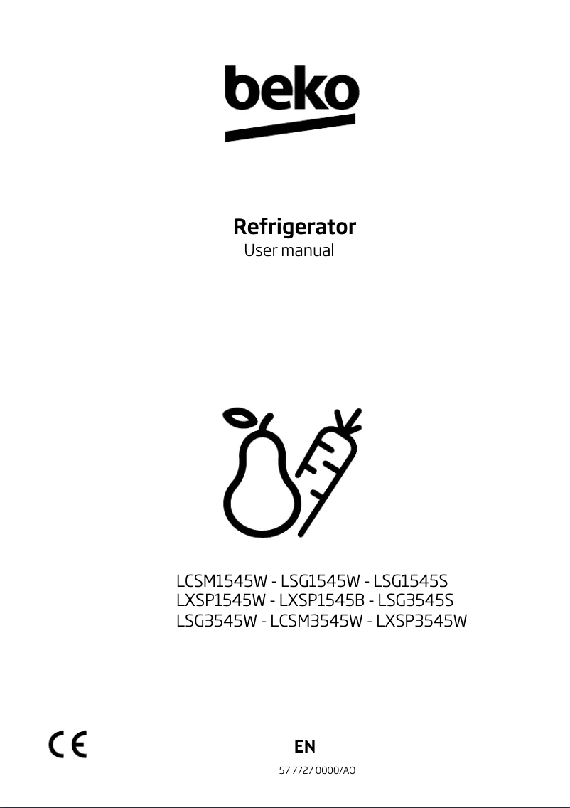 First page image of the manual for LXSP3545