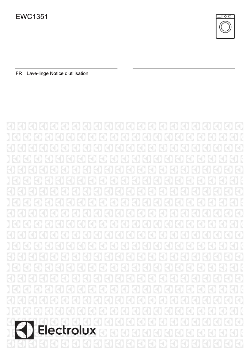 Page 1 of the manual User Manual Electrolux EWC1351