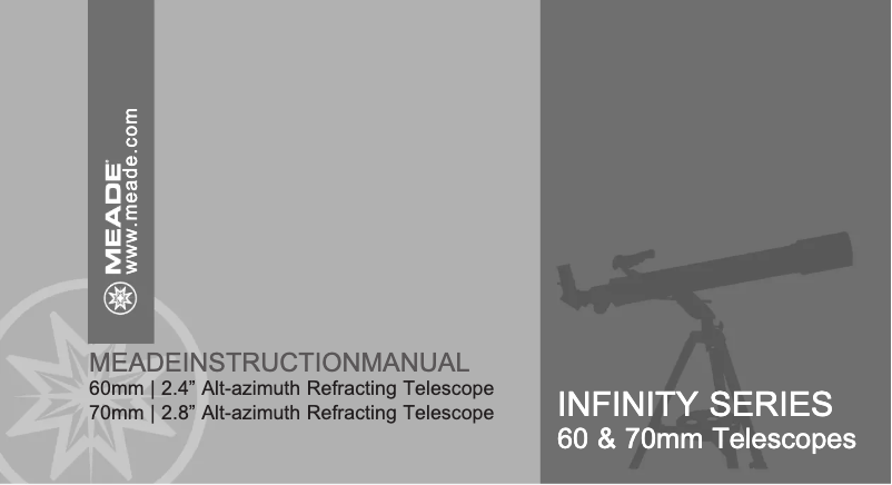 First page image of the manual for Infinity 70mm