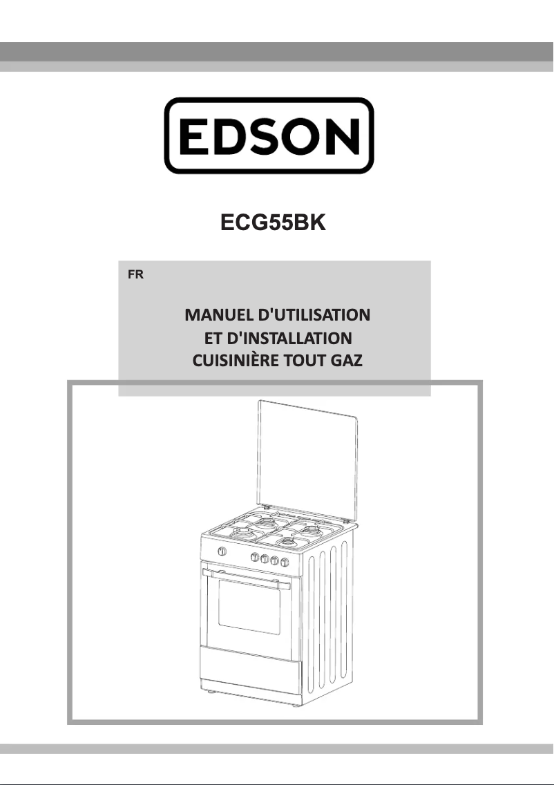 Page 1 of the manual User Manual Edson ECG55BK