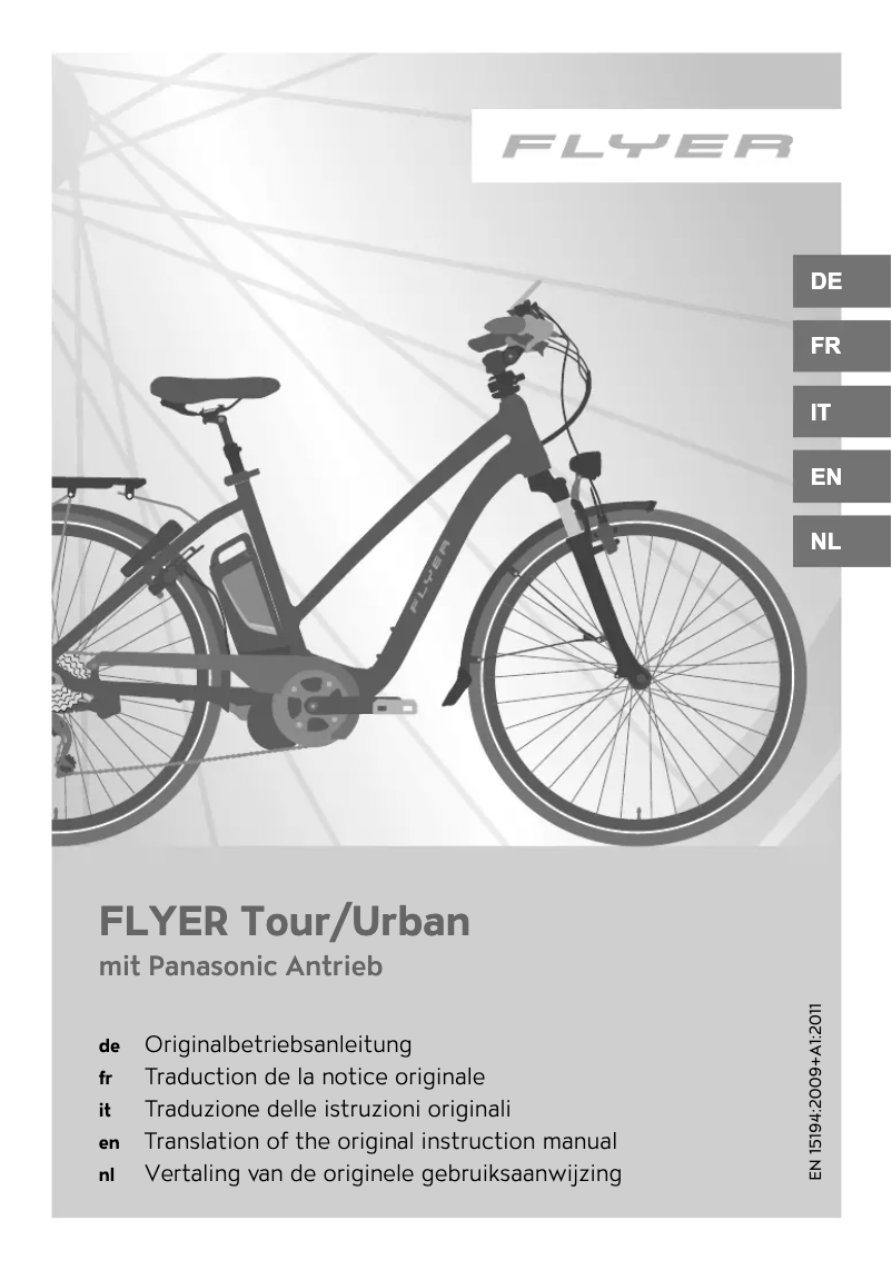 Page 1 of the manual User Manual Flyer Gotour 4