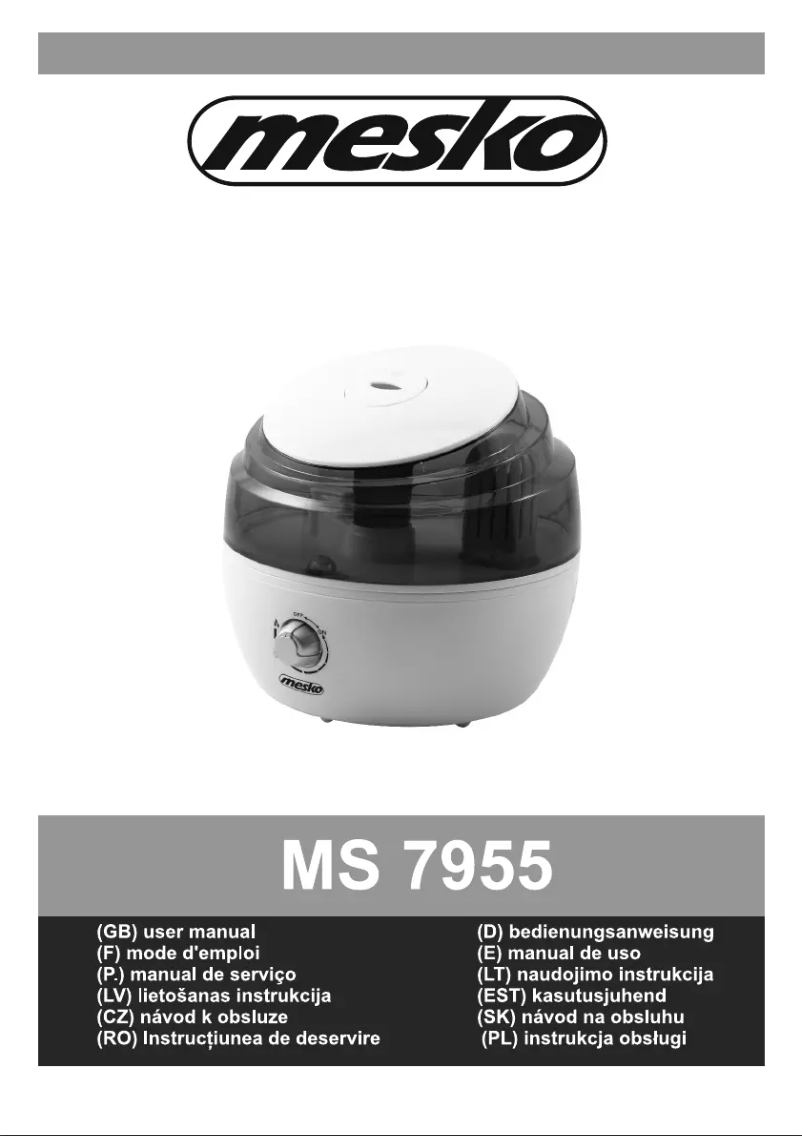 Image de la première page du manuel de l'appareil MS 7955