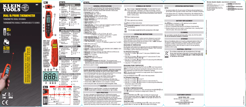 First page image of the manual for IR07