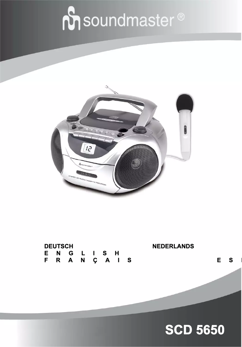 First page image of the manual for SCD 5650