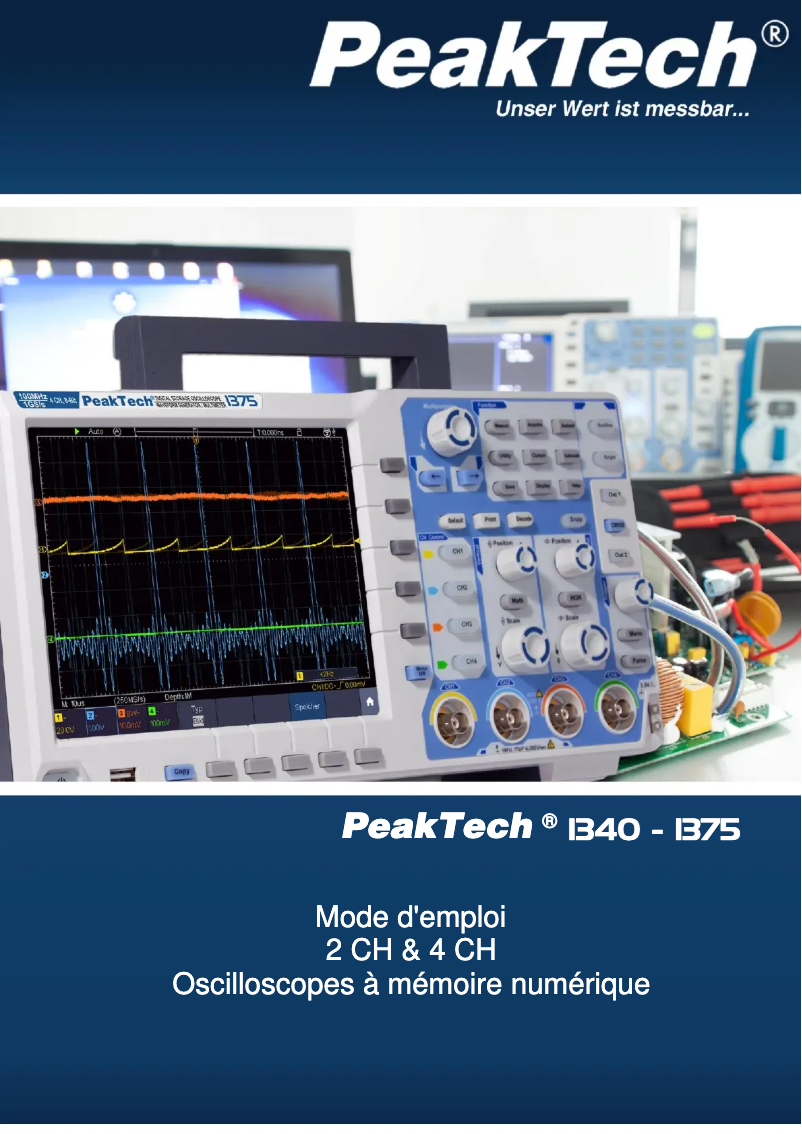 Page 1 of the manual User Manual PeakTech 1370