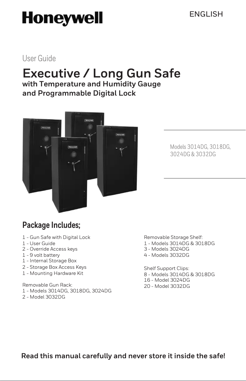 First page image of the manual for 3014DG