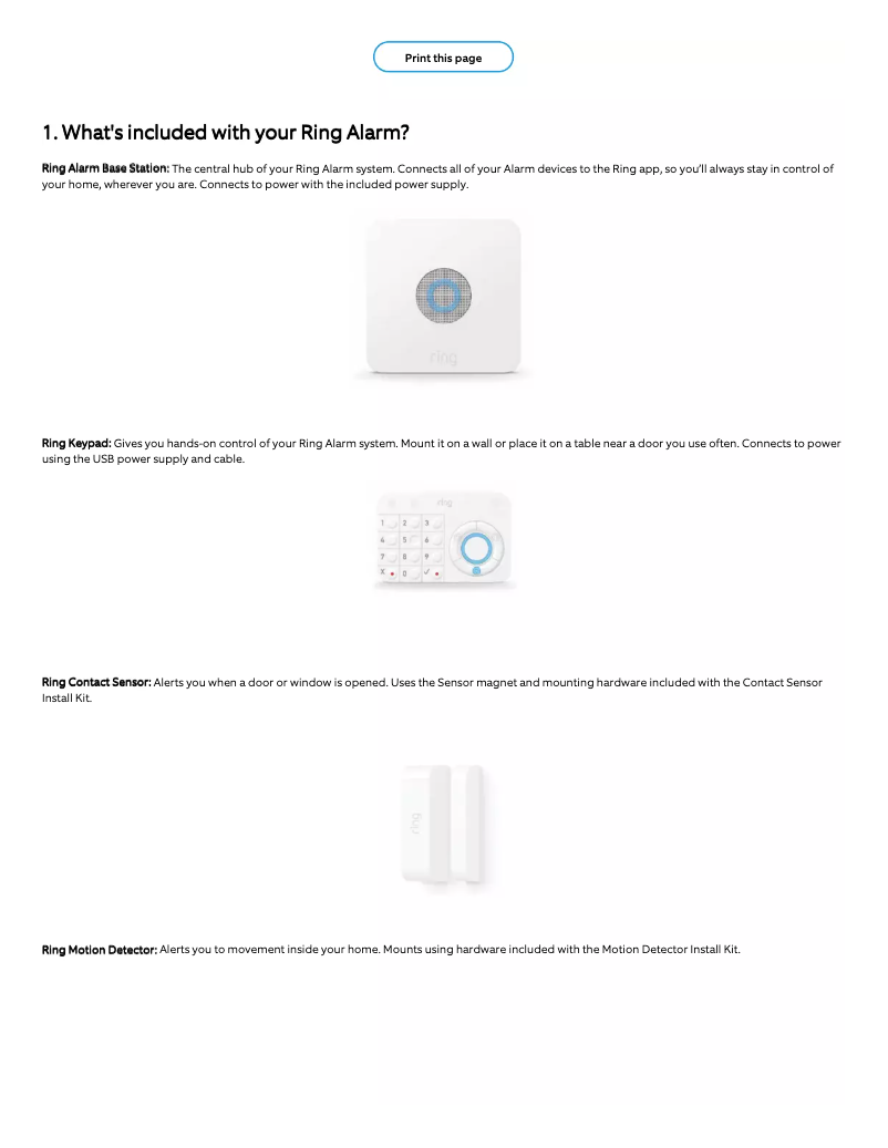 First page image of the manual for Contact Sensor