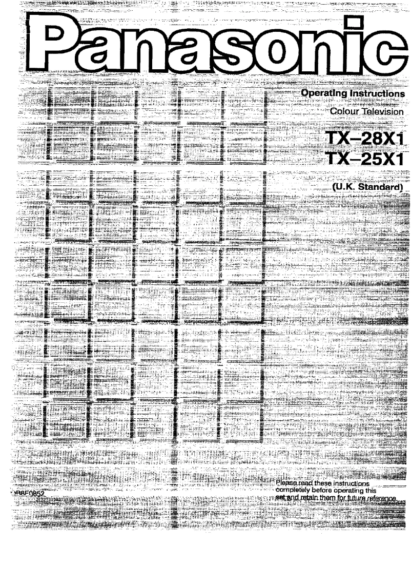 First page image of the manual for TX-28X1