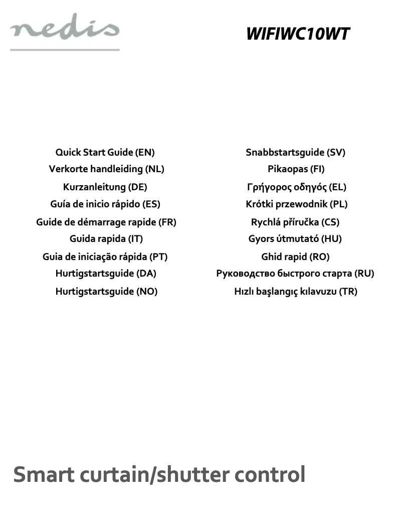 Page 1 of the manual User Manual Nedis WIFIWC10WT