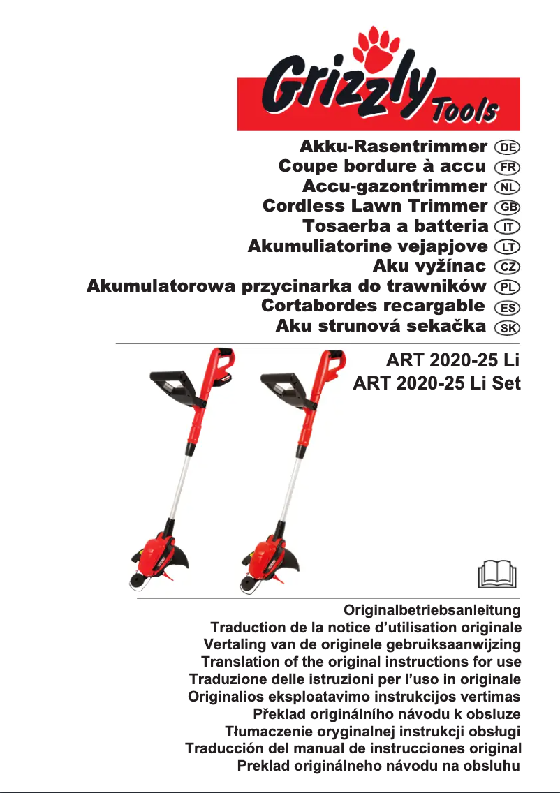 First page image of the manual for ART2020-25 Li