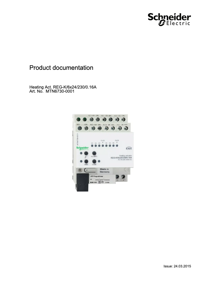 First page image of the manual for MTN6730-0001