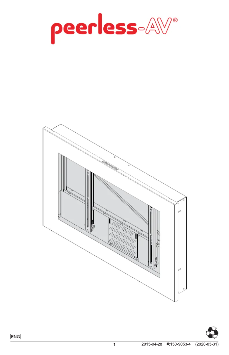 Page 1 of the manual User Manual Peerless-AV KIP755-EUK