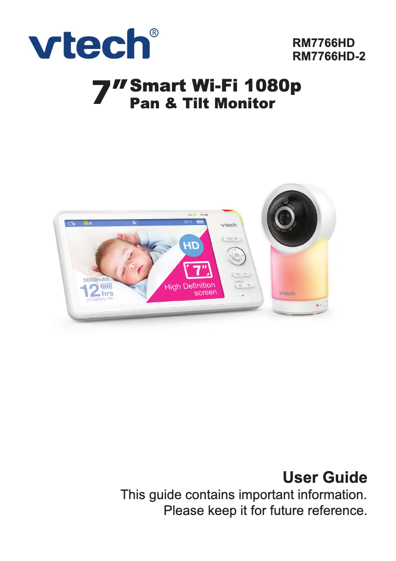 Page 1 of the manual User Manual Vtech RM7766HD