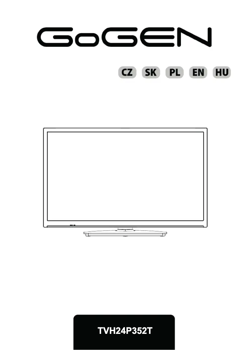 Page 1 of the manual User Manual GoGen TVH24P352T