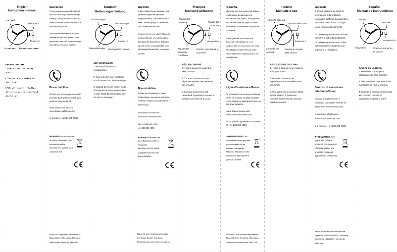 Page 1 of the manual User Manual Braun BN0021L