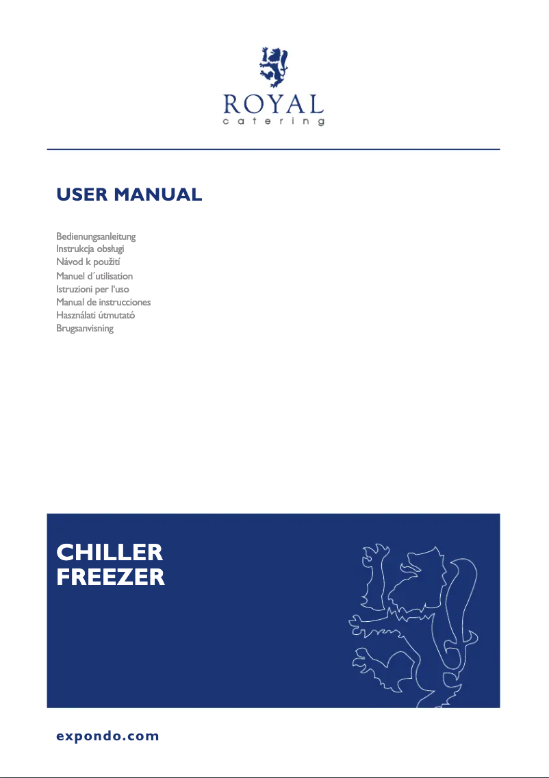 Page 1 de la notice Manuel utilisateur Royal Catering RCLK-F380GB