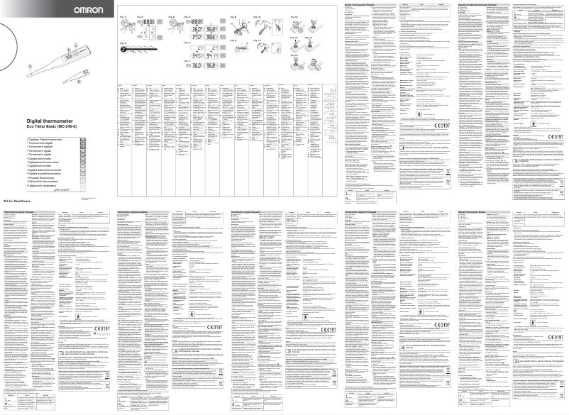 Page 1 of the manual User Manual Omron Eco Temp Basic MC-246-E