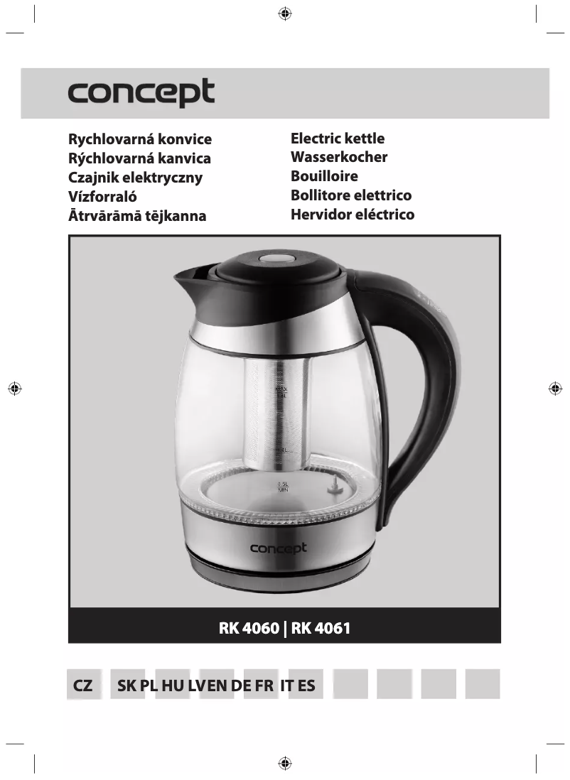 First page image of the manual for RK 4060