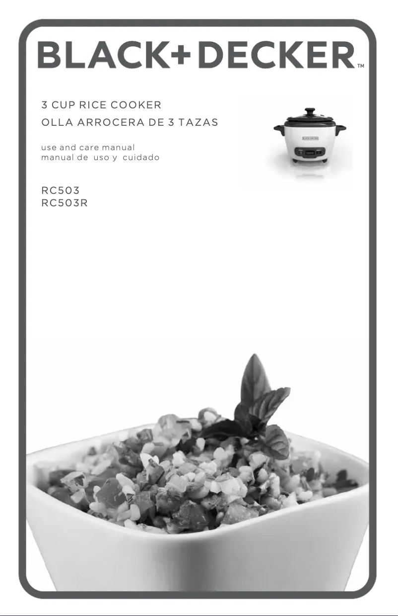 Page 1 of the manual User Manual Black & Decker RC503R