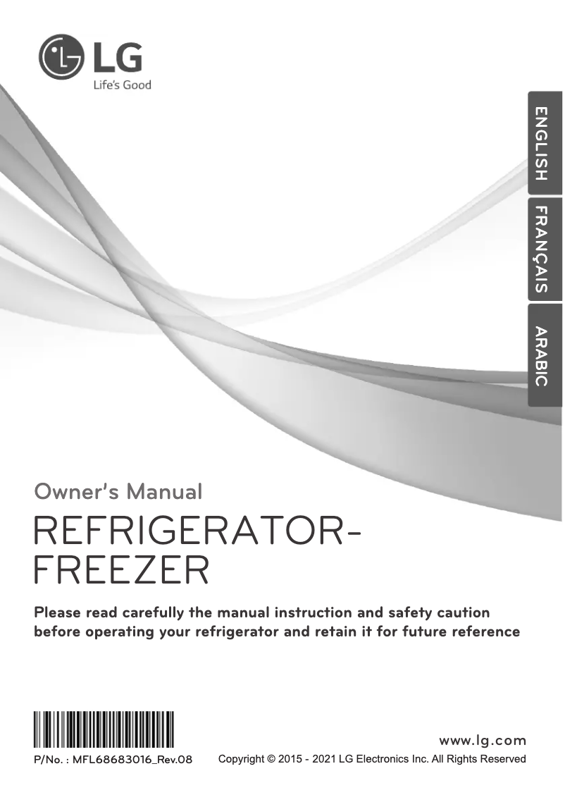 First page image of the manual for GN-G272SLCB