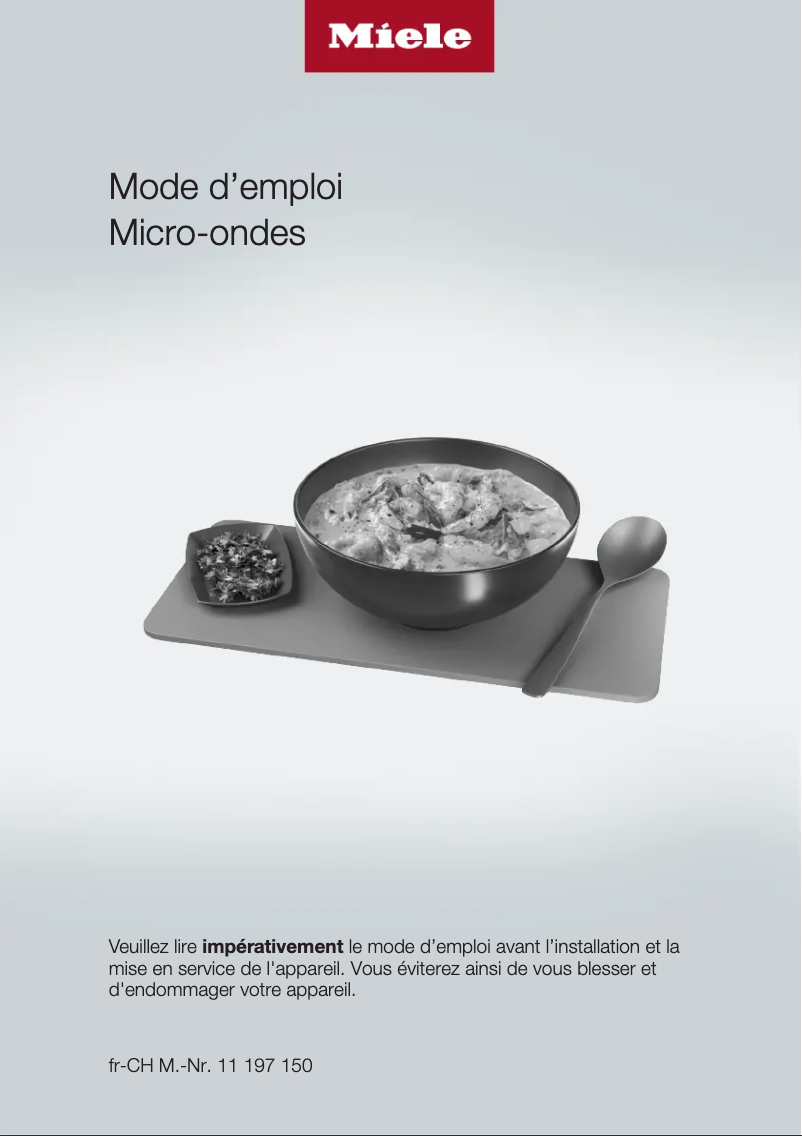 Page 1 of the manual User Manual Miele M 2224-55 SC