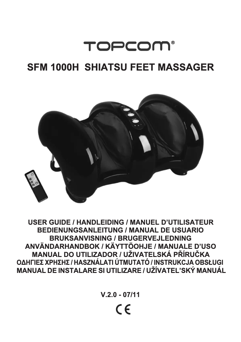 Page 1 of the manual User Manual Topcom SFM-1000H