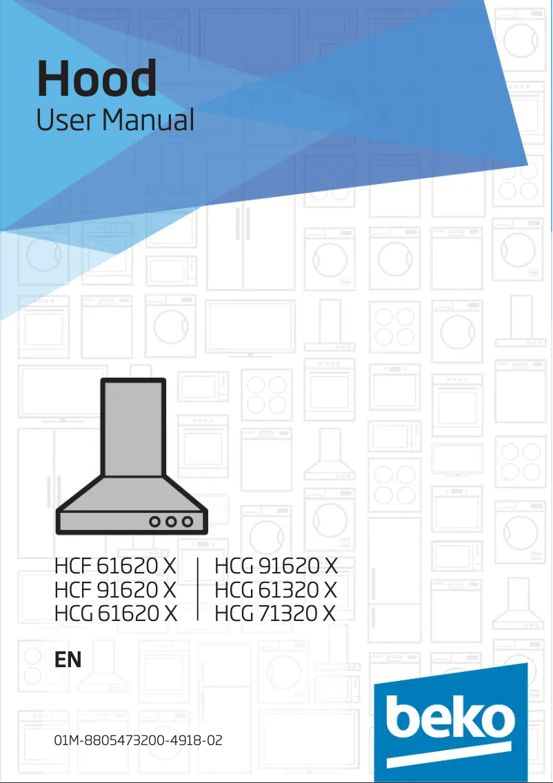 Page 1 of the manual User Manual Beko HCF91620