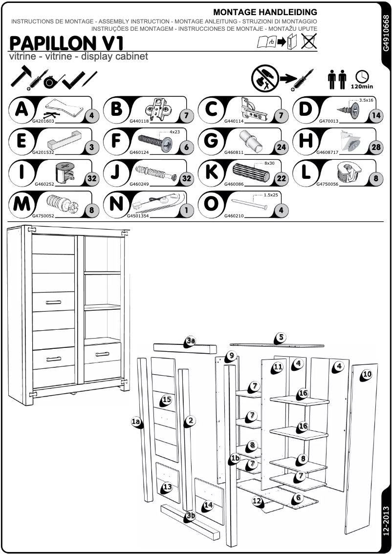 Page 1 of the manual User Manual Profijt Meubel Punda