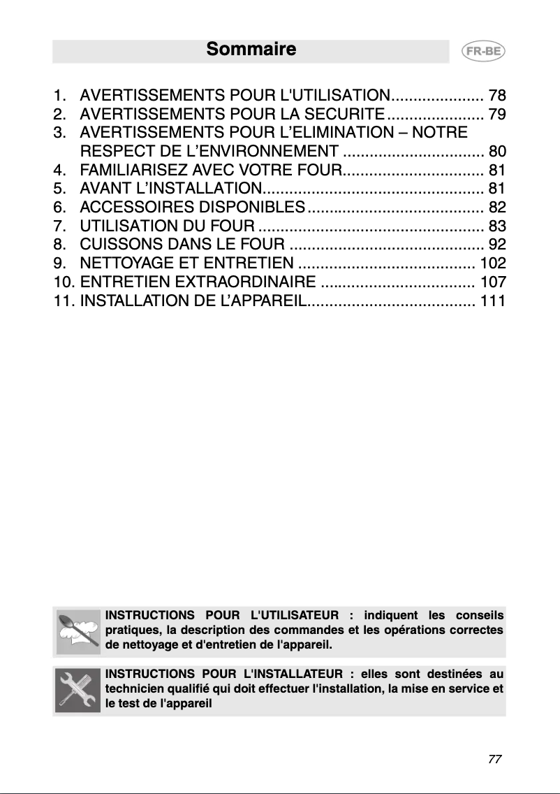 First page image of the manual for SC106A2
