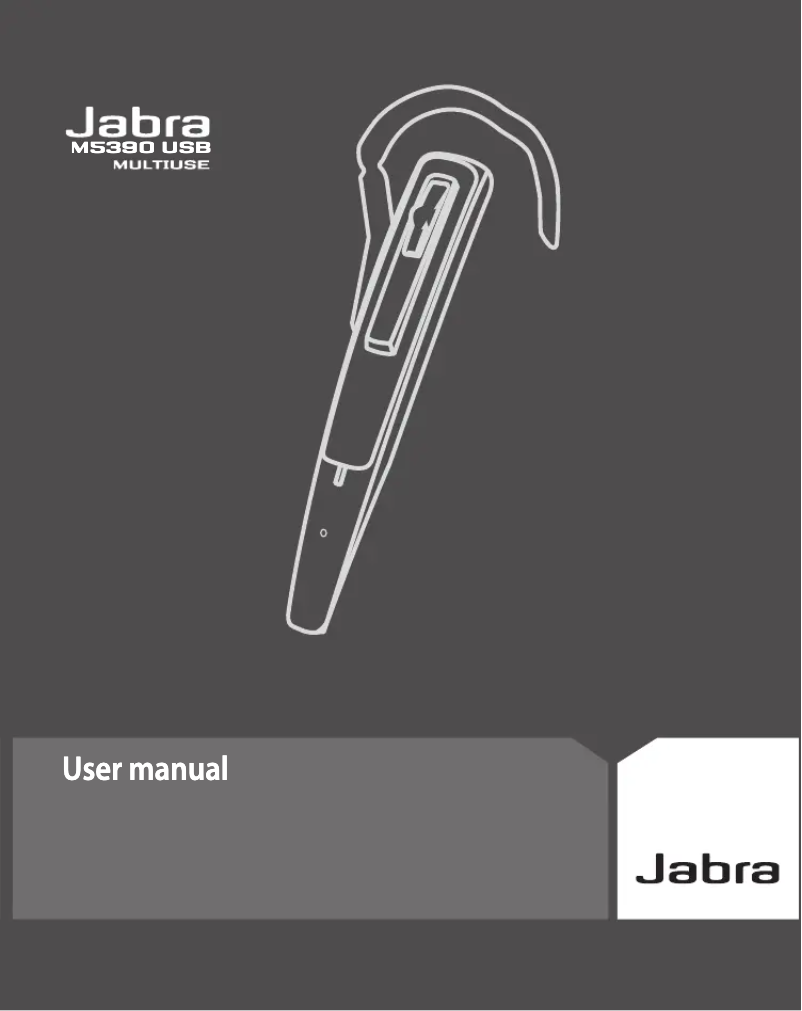Page 1 of the manual User Manual Jabra M5390 USB