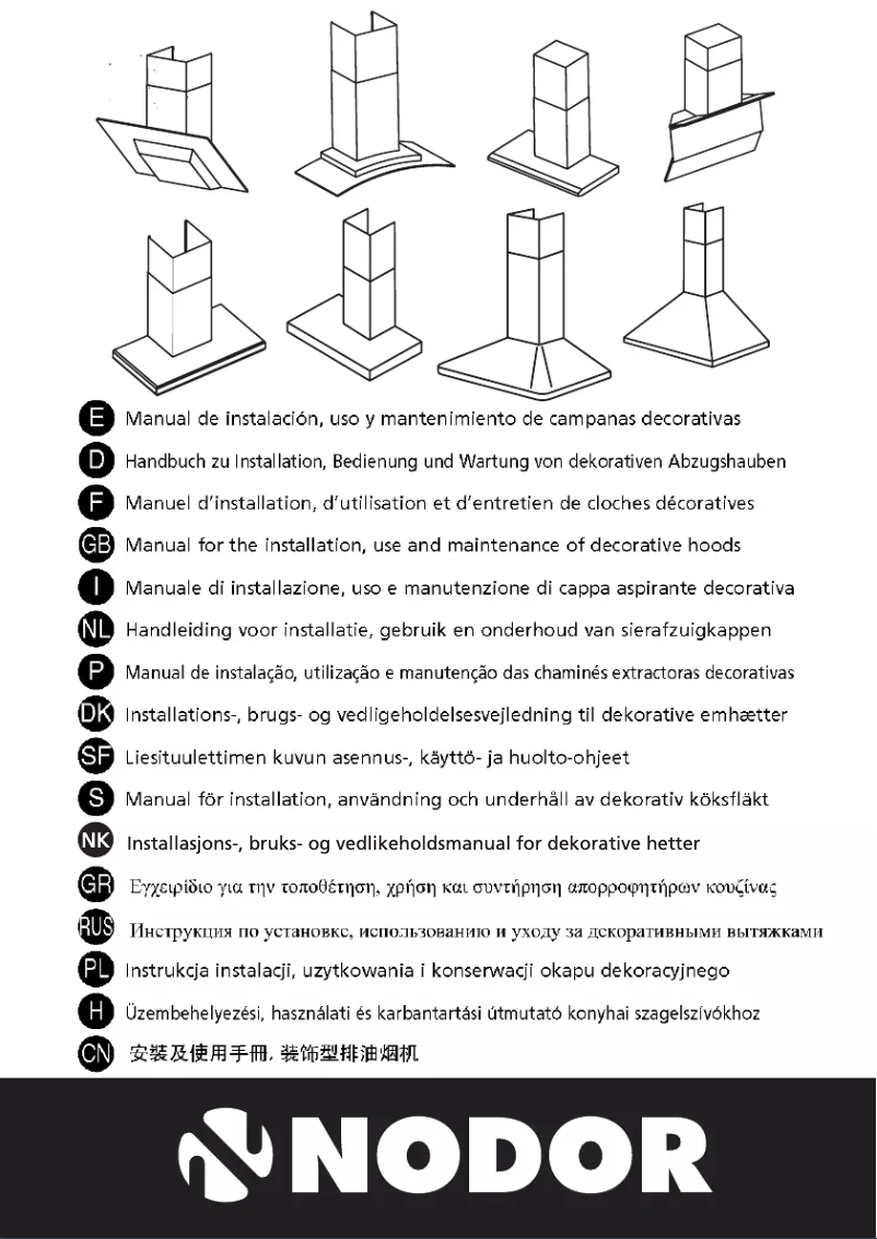 Page 1 of the manual Instruction Manual Nodor Evo