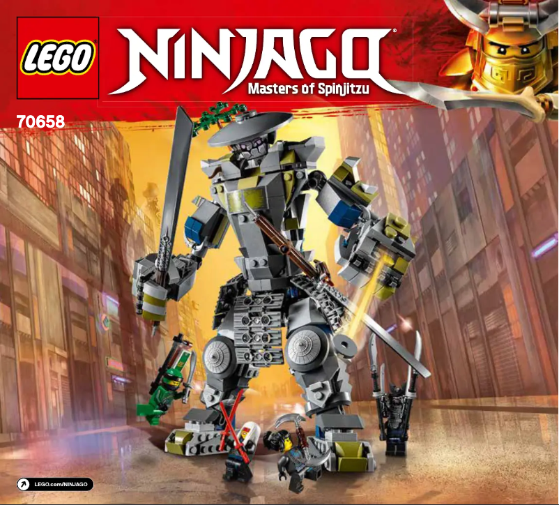 First page image of the manual for Ninjago 70658