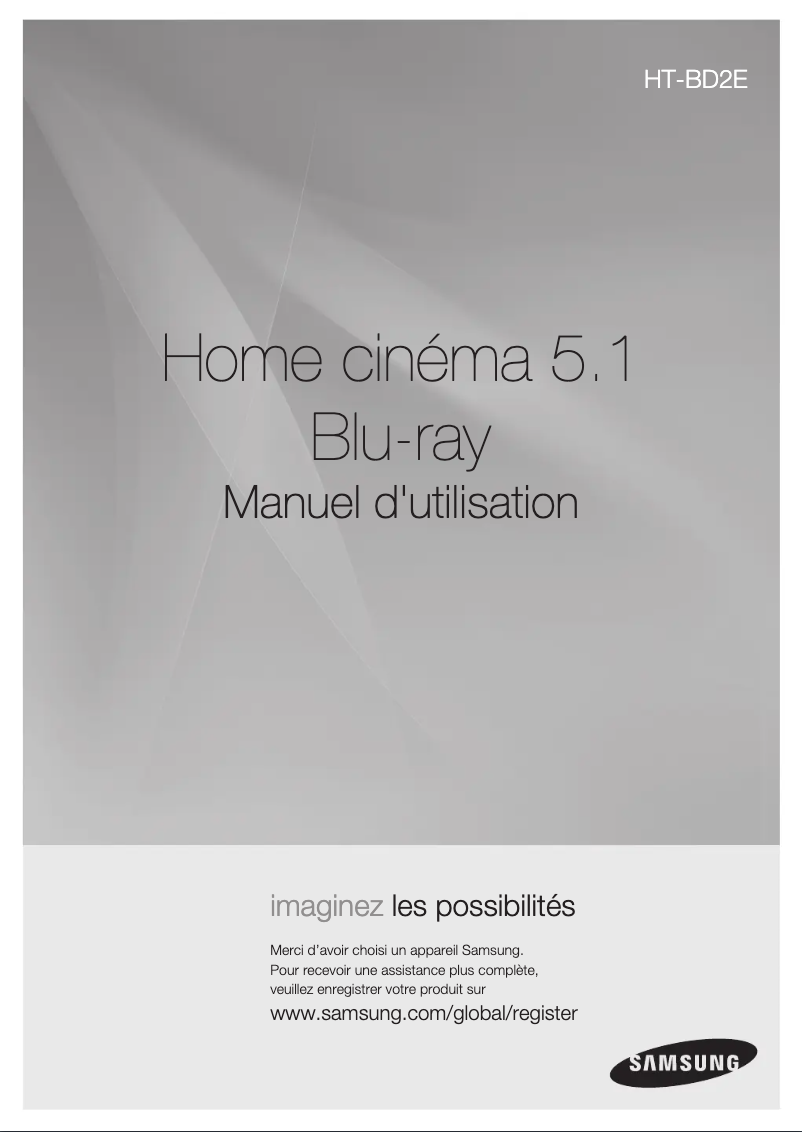 First page image of the manual for HT-BD2E