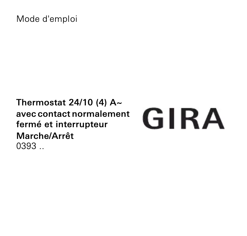 First page image of the manual for 0393