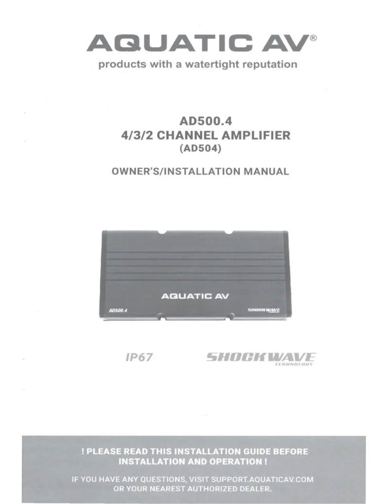 First page image of the manual for AD500.4