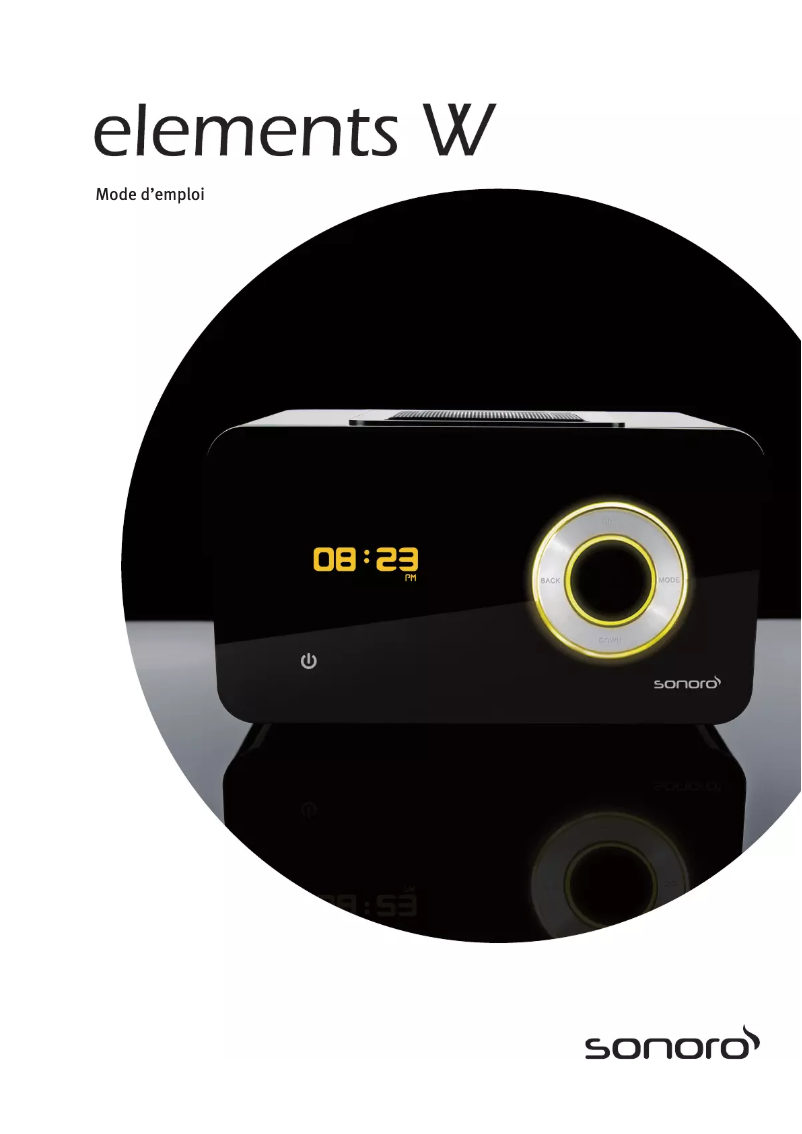 First page image of the manual for elements W