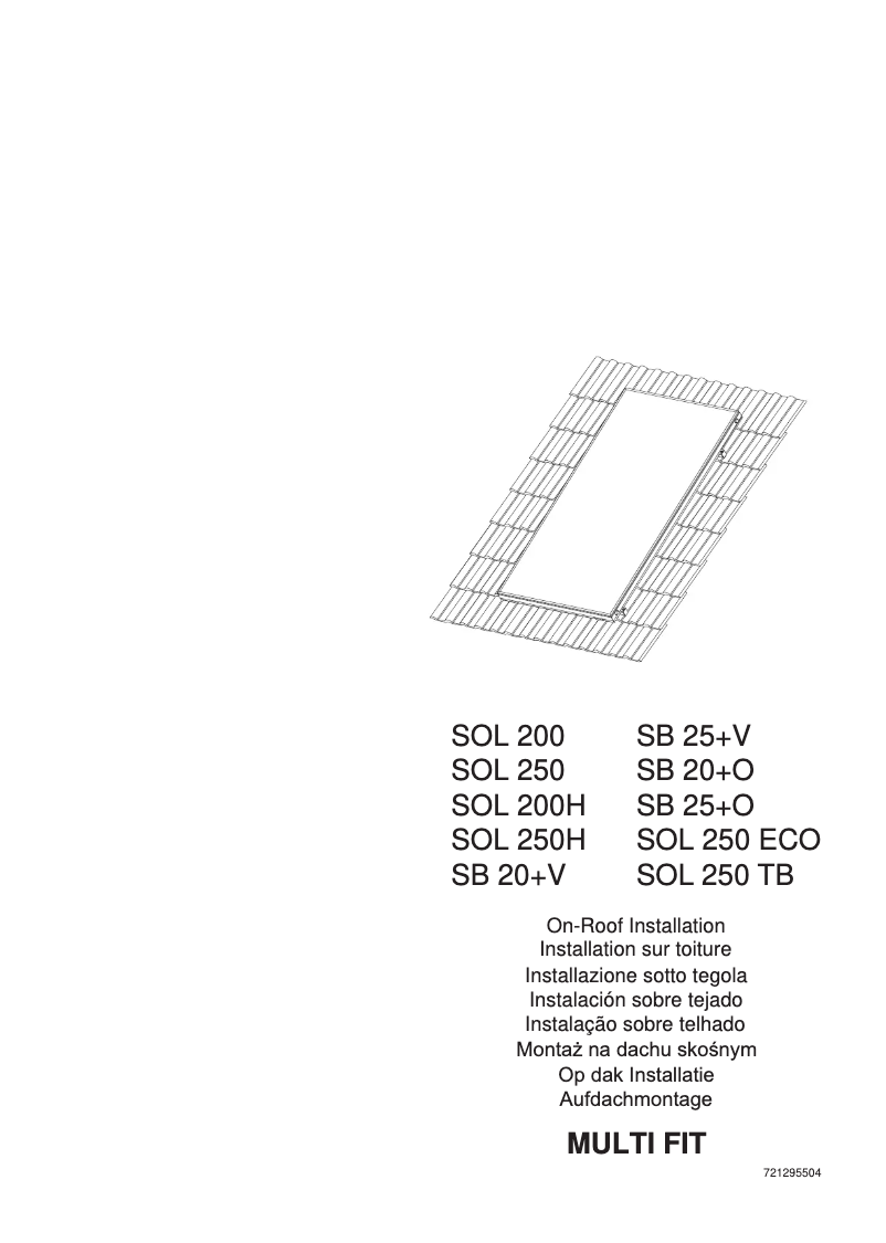 First page image of the manual for SOL 200