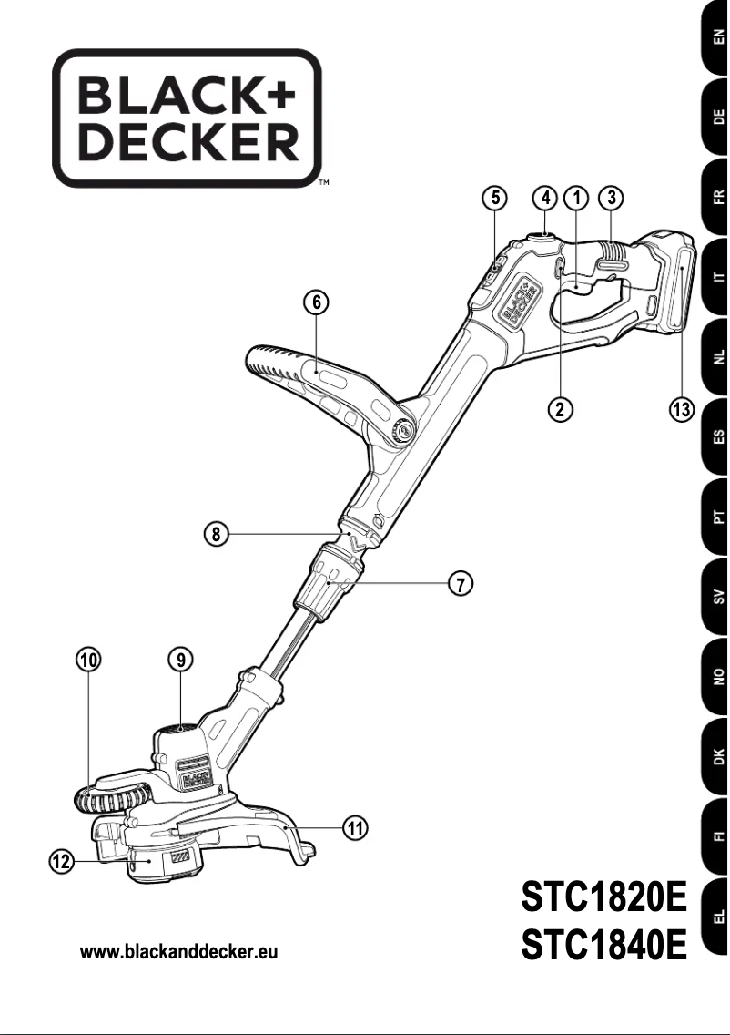 Page 1 of the manual User Manual Black & Decker STC1820EPCF