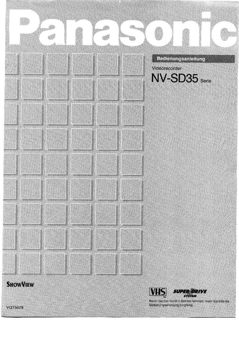 First page image of the manual for NV-SD35
