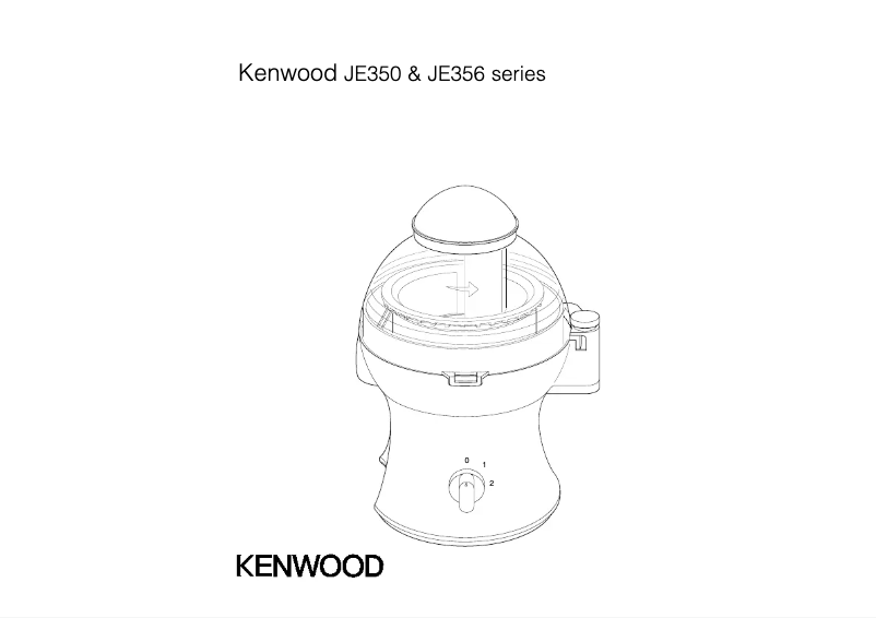 First page image of the manual for JE356