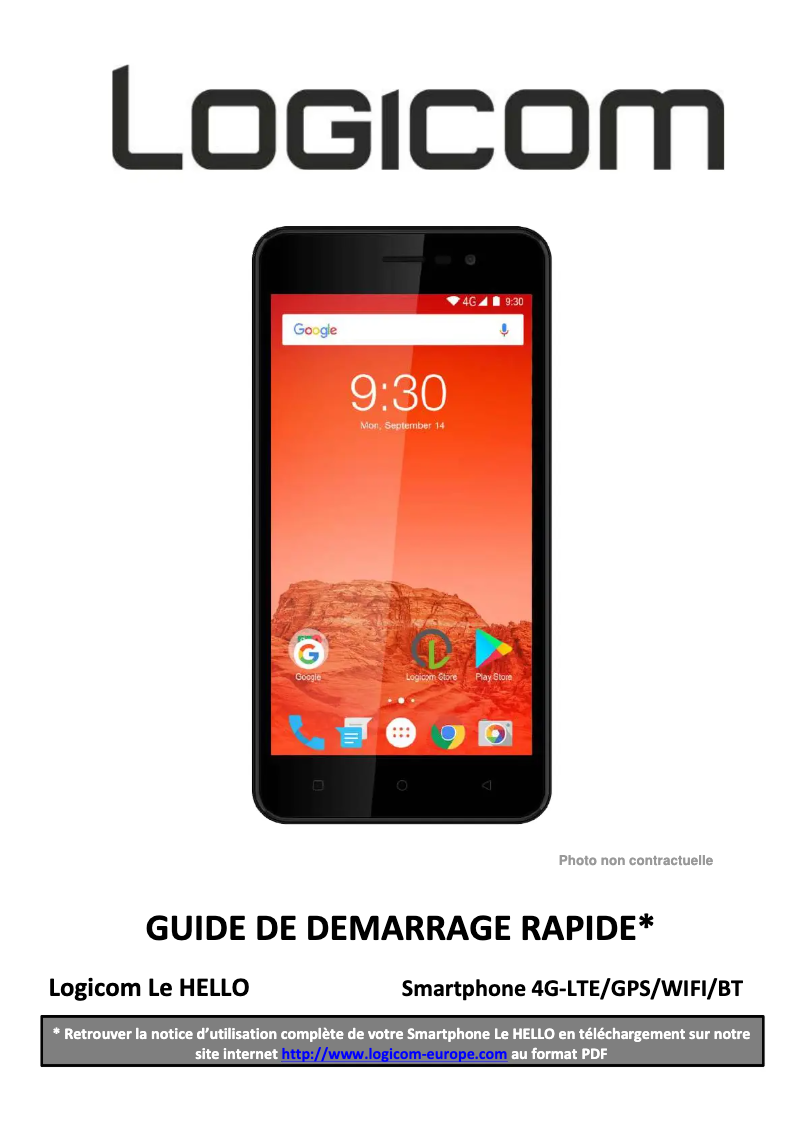 First page image of the manual for Le Hello