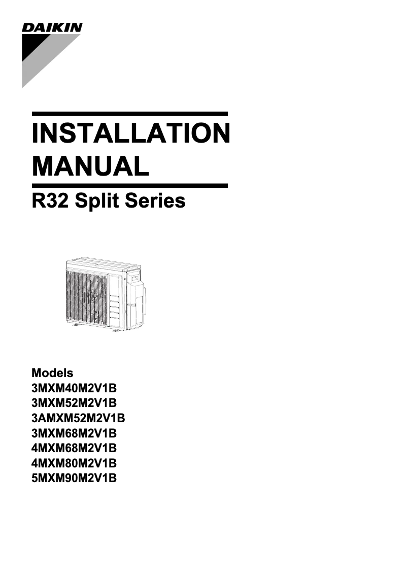 First page image of the manual for 5MXM90M2V1B