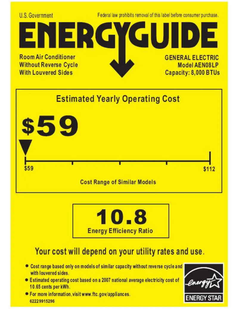 First page image of the manual for AEN08LP