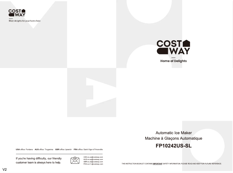 Page 1 of the manual User Manual Costway FP10242US-SL