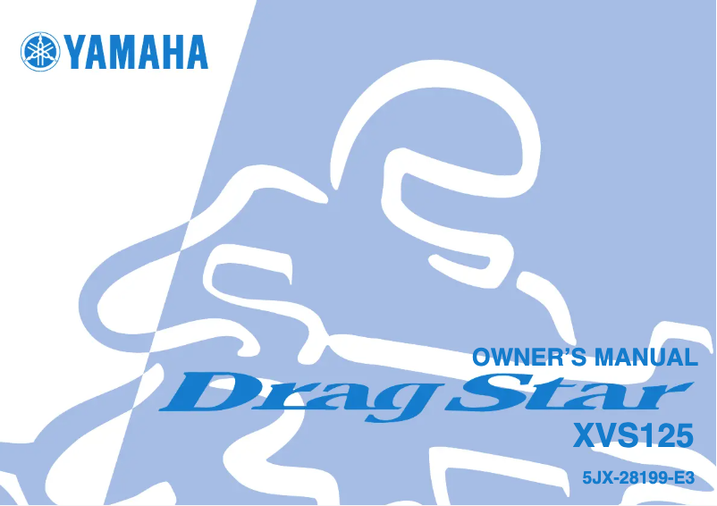 First page image of the manual for DragStar XVS125 (2003)